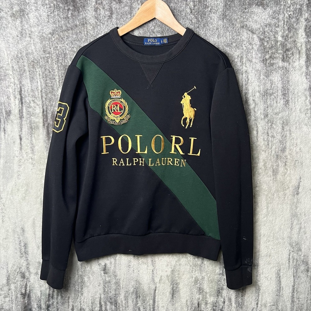 Polo Ralph Lauren Embroidered Crest Big Pony Crewneck Sweatshirt Men's L